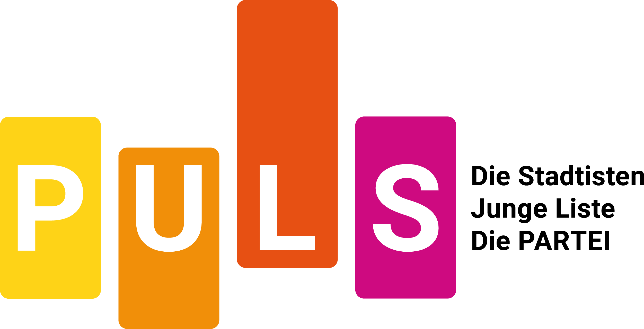 Logo PULS | Die Stadtisten | Junge Liste | DIE PARTEI